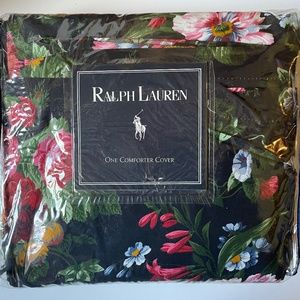 Ralph Lauren King Size Comforter Cover Isadora Black Pattern  - new in package